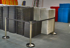 Tensa Barriers at Warehouse