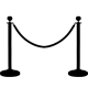 Rope and Post Barrier