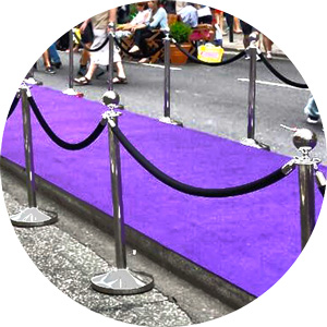 Rope and Post Barrier